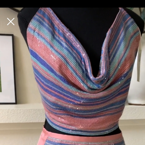 Ramy Brook-Marisa Cowl Neck Top Multicolor - Picture 3 of 3